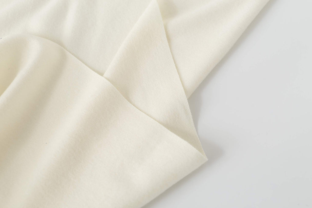 Jeelow winter blanket scarf in Plush Viscose White, 100% viscose, 28 x 79 in., photo 6