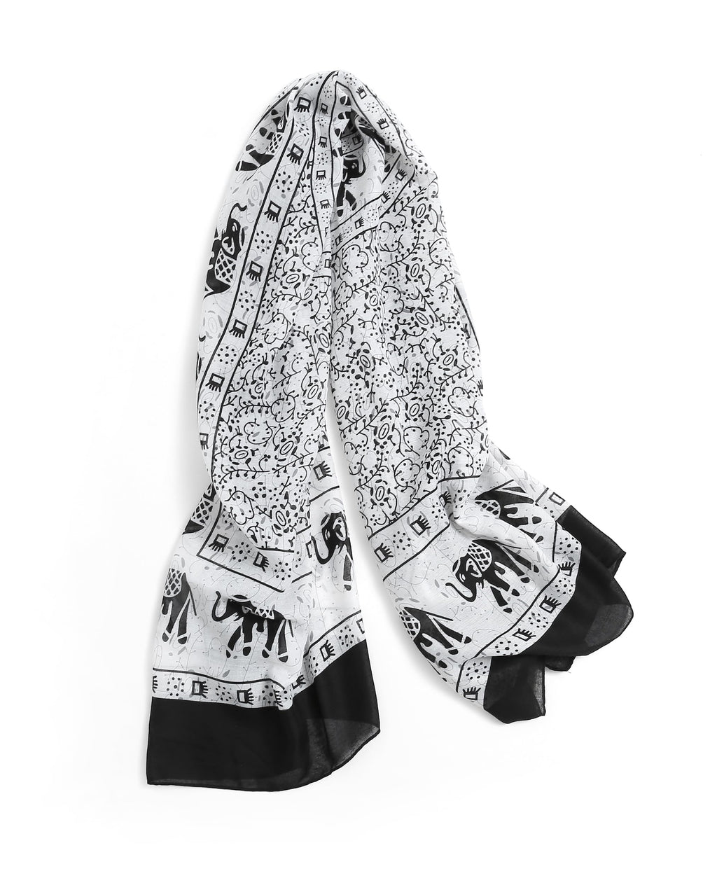 Jeelow Lightweight Scarves Fashion Light Shawl Beach Wrap Head Scarf For Women