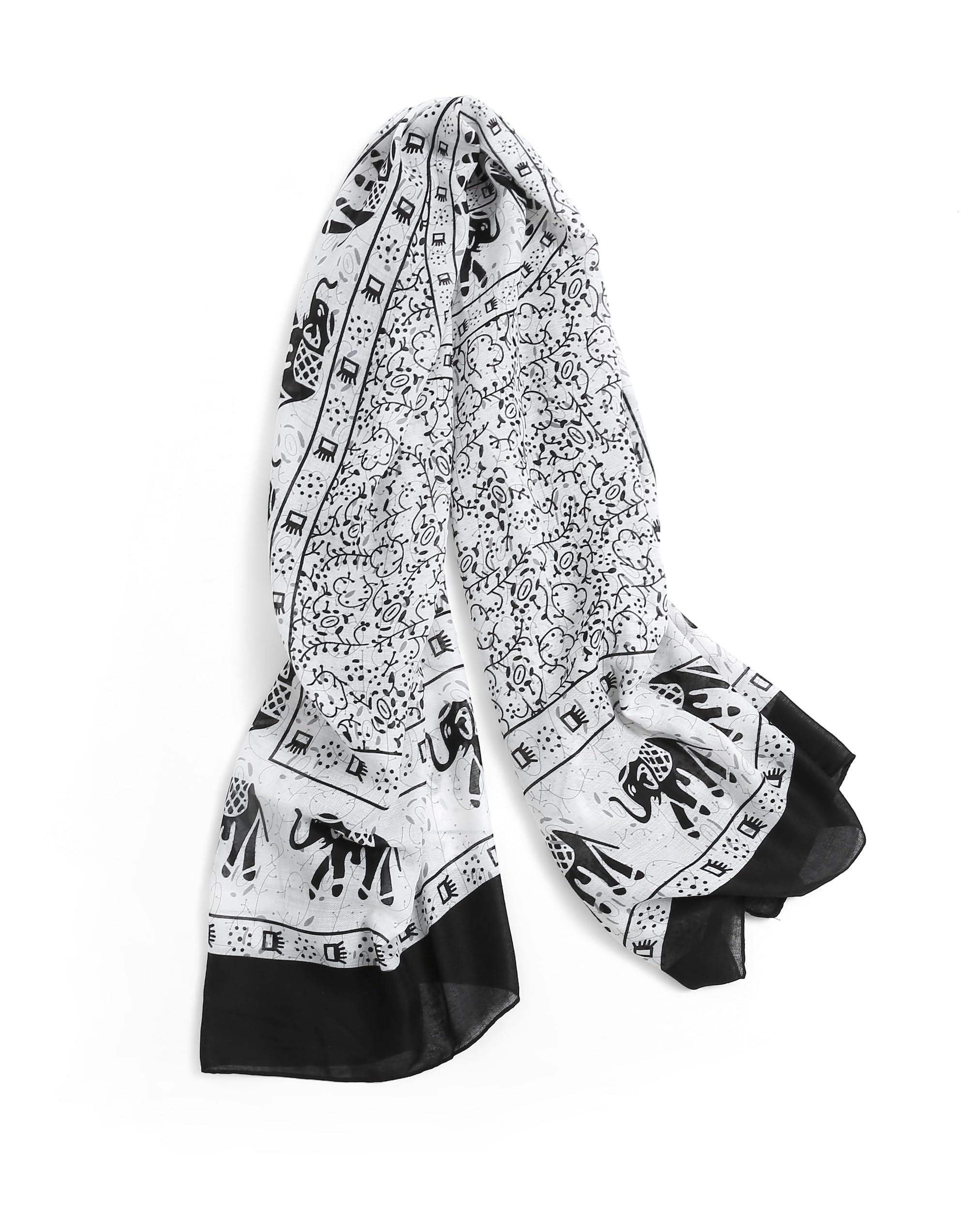 Jeelow Lightweight Scarves Fashion Light Shawl Beach Wrap Head Scarf For Women