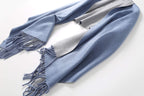 Jeelow reversible two-tone winter scarf in Blue Tone, 100% acrylic, 25.6 x 78 in., photo 8