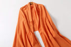 Jeelow winter blanket scarf in Plush Viscose Just Orange, 100% viscose, 28 x 79 in., photo 8