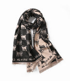 The Chic Silhouette Cat Shawl
