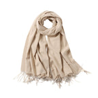 Jeelow winter blanket scarf in Soft Weave Oatmeal, 100% polyester, 27 x 78 in., photo 1