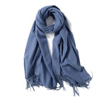 Jeelow winter blanket scarf in Soft Weave Blue Jean, 100% polyester, 27 x 78 in., photo 1