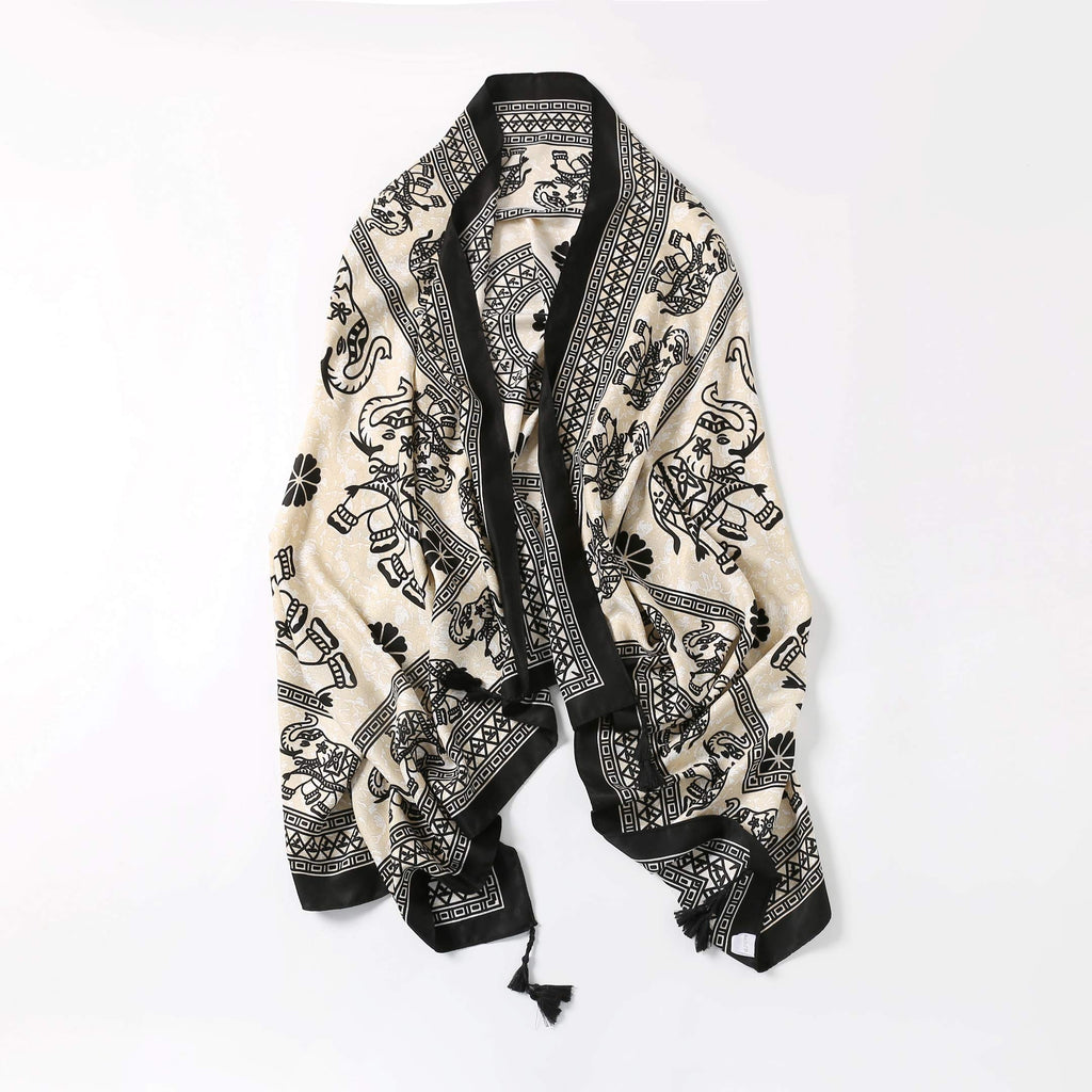 Jeelow Lightweight Scarves Fashion Light Shawl Beach Wrap Head Scarf For Women