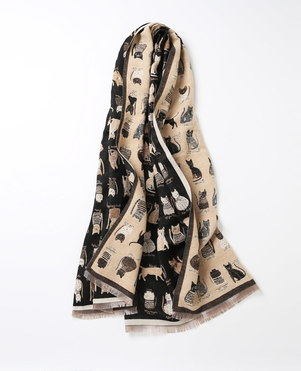 The Playful Doodle Cat Shawl