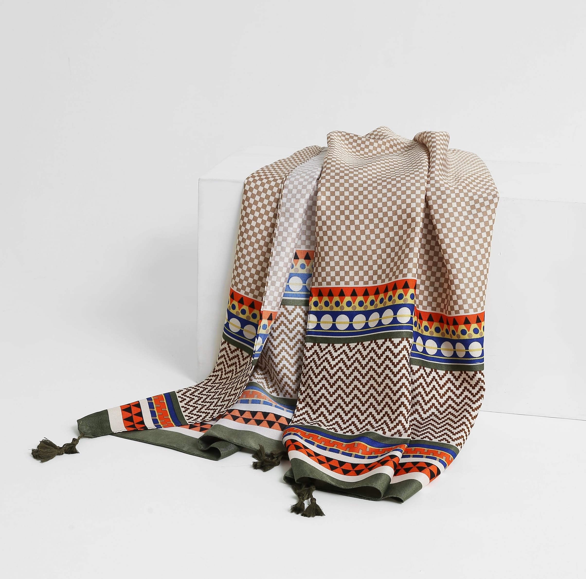 Jeelow Lightweight Scarves Fashion Light Shawl Beach Wrap Head Scarf For Women