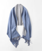 Jeelow reversible two-tone winter scarf in Blue Tone, 100% acrylic, 25.6 x 78 in., photo 9