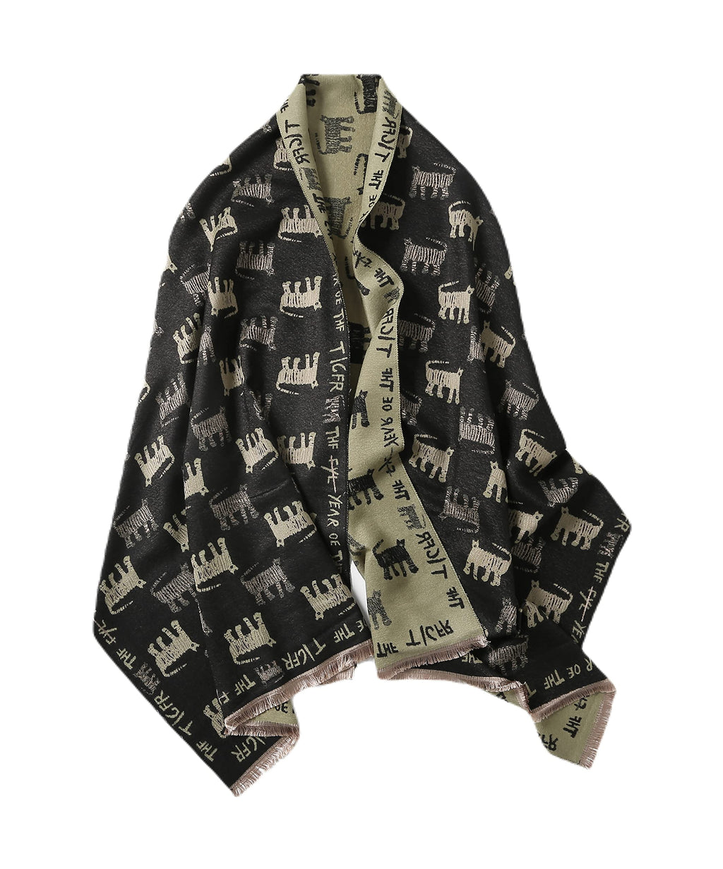 The Chic Silhouette Cat Shawl