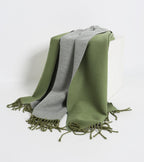 Jeelow reversible two-tone winter scarf in Tea Grey, 100% acrylic, 31 x 70.5 in., photo 2