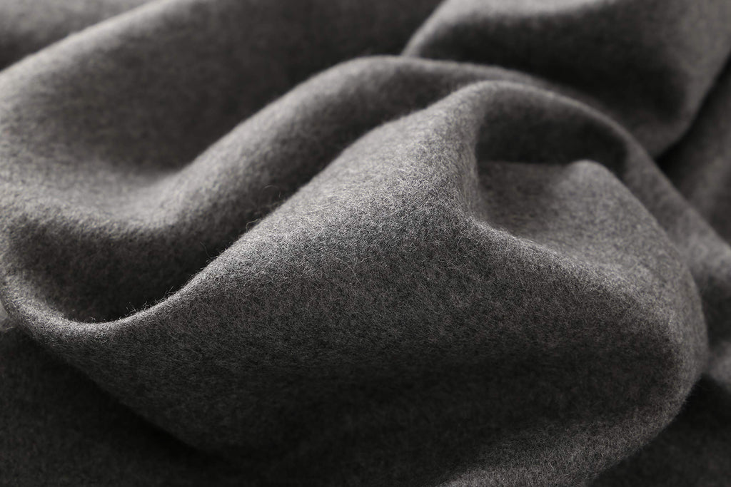 Jeelow reversible two-tone winter scarf in Black & Grey, 100% acrylic, 25.6 x 78.7 in., photo 5