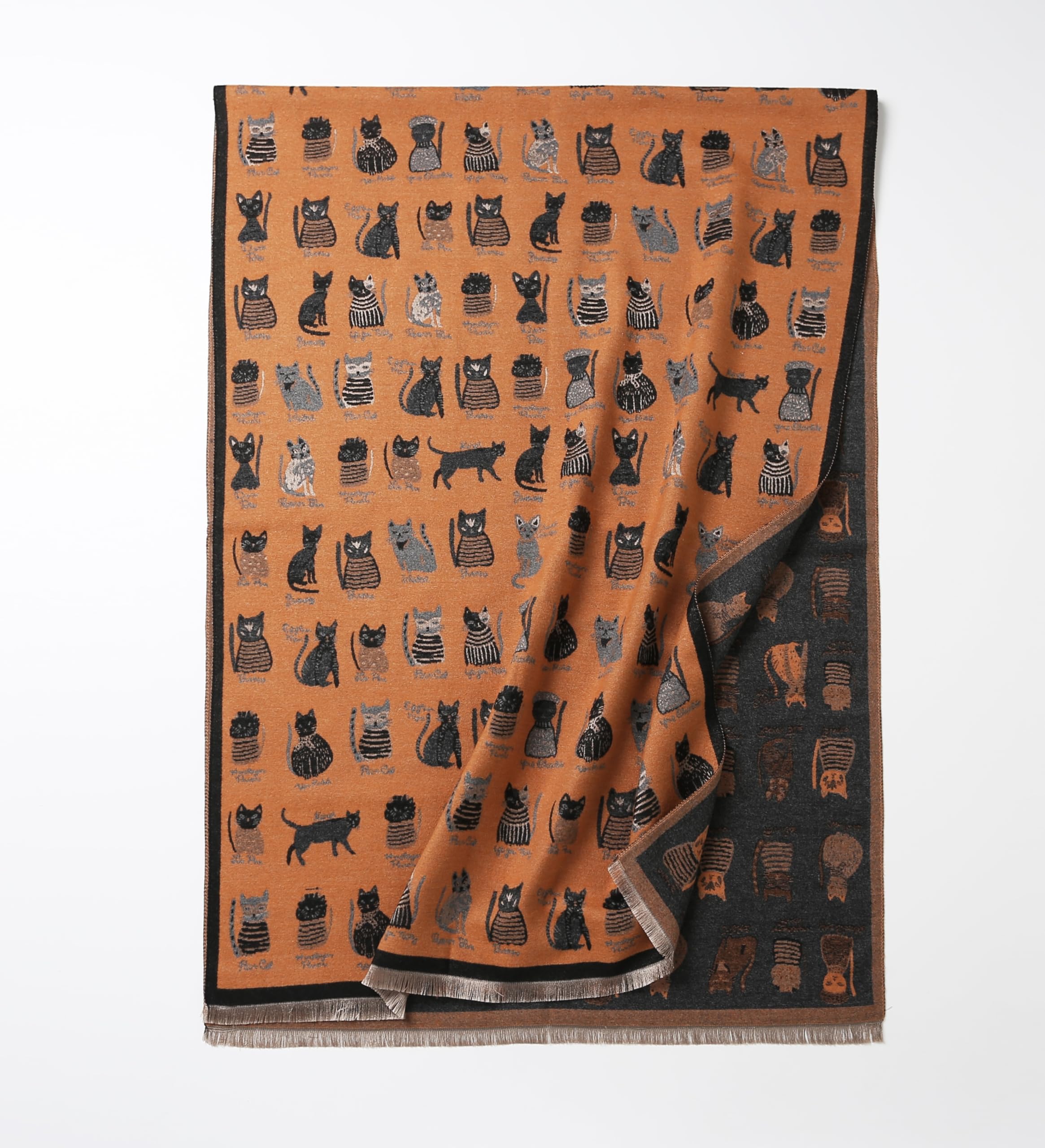 The Playful Doodle Cat Shawl
