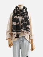 The Chic Silhouette Cat Shawl