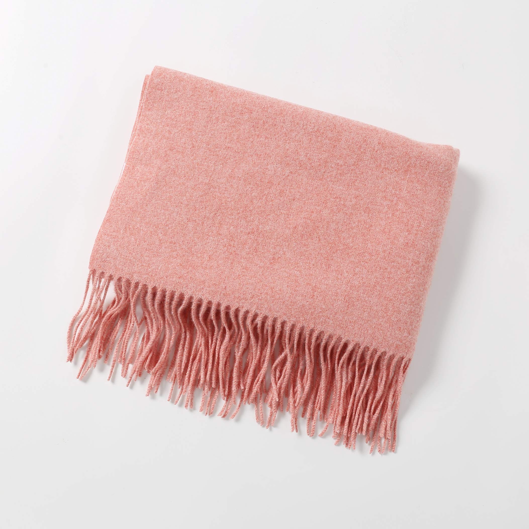 Jeelow winter blanket scarf in Plush Viscose Coral, 100% viscose, 28 x 79 in., photo 5