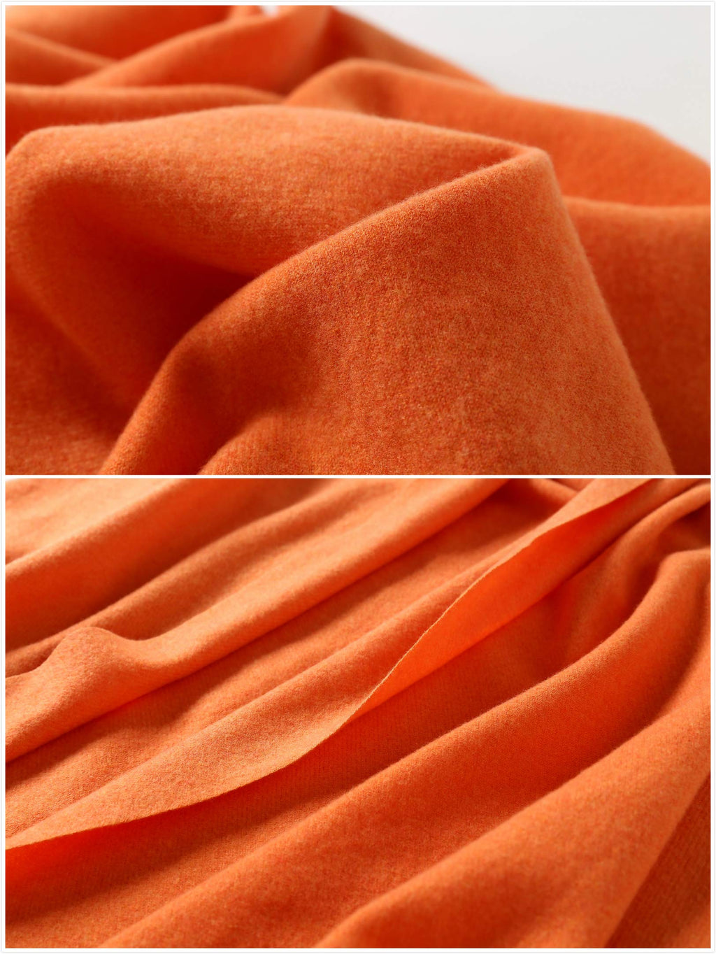 Jeelow winter blanket scarf in Plush Viscose Just Orange, 100% viscose, 28 x 79 in., photo 4