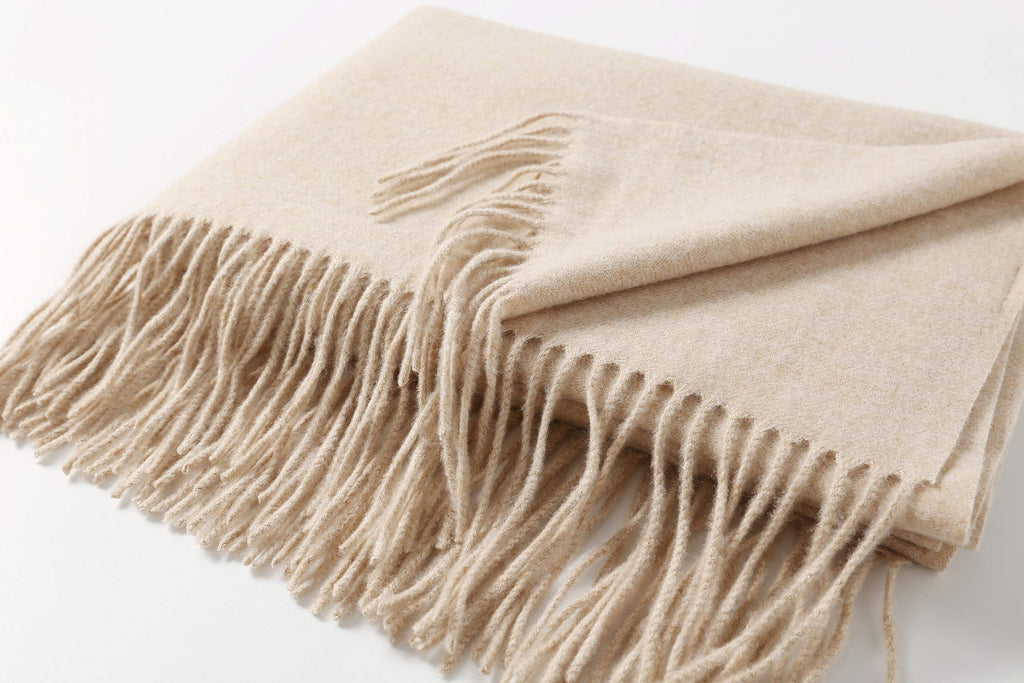 Jeelow winter blanket scarf in Soft Weave Oatmeal, 100% polyester, 27 x 78 in., photo 8