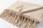 Jeelow winter blanket scarf in Soft Weave Oatmeal, 100% polyester, 27 x 78 in., photo 8