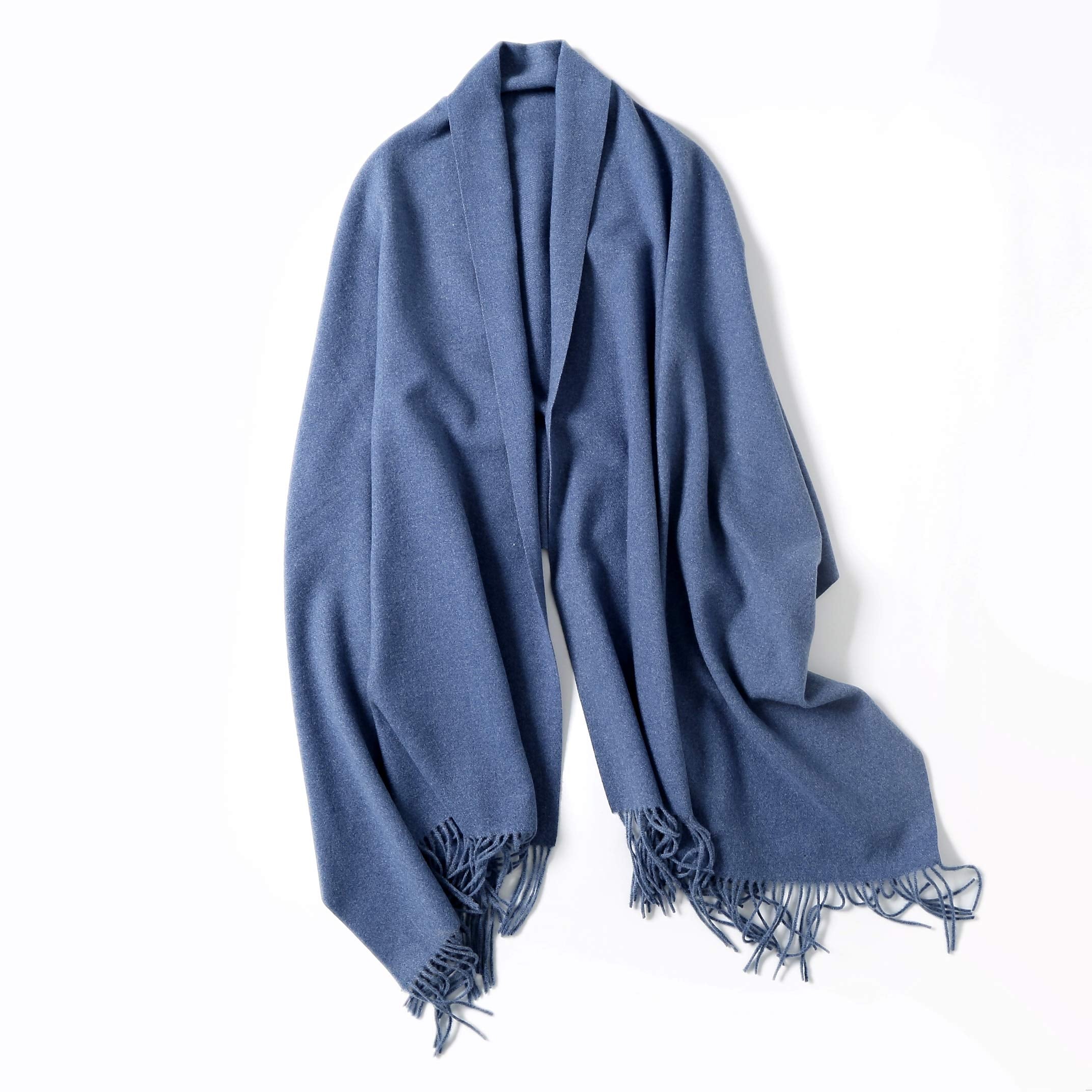 Jeelow winter blanket scarf in Soft Weave Blue Jean, 100% polyester, 27 x 78 in., photo 2