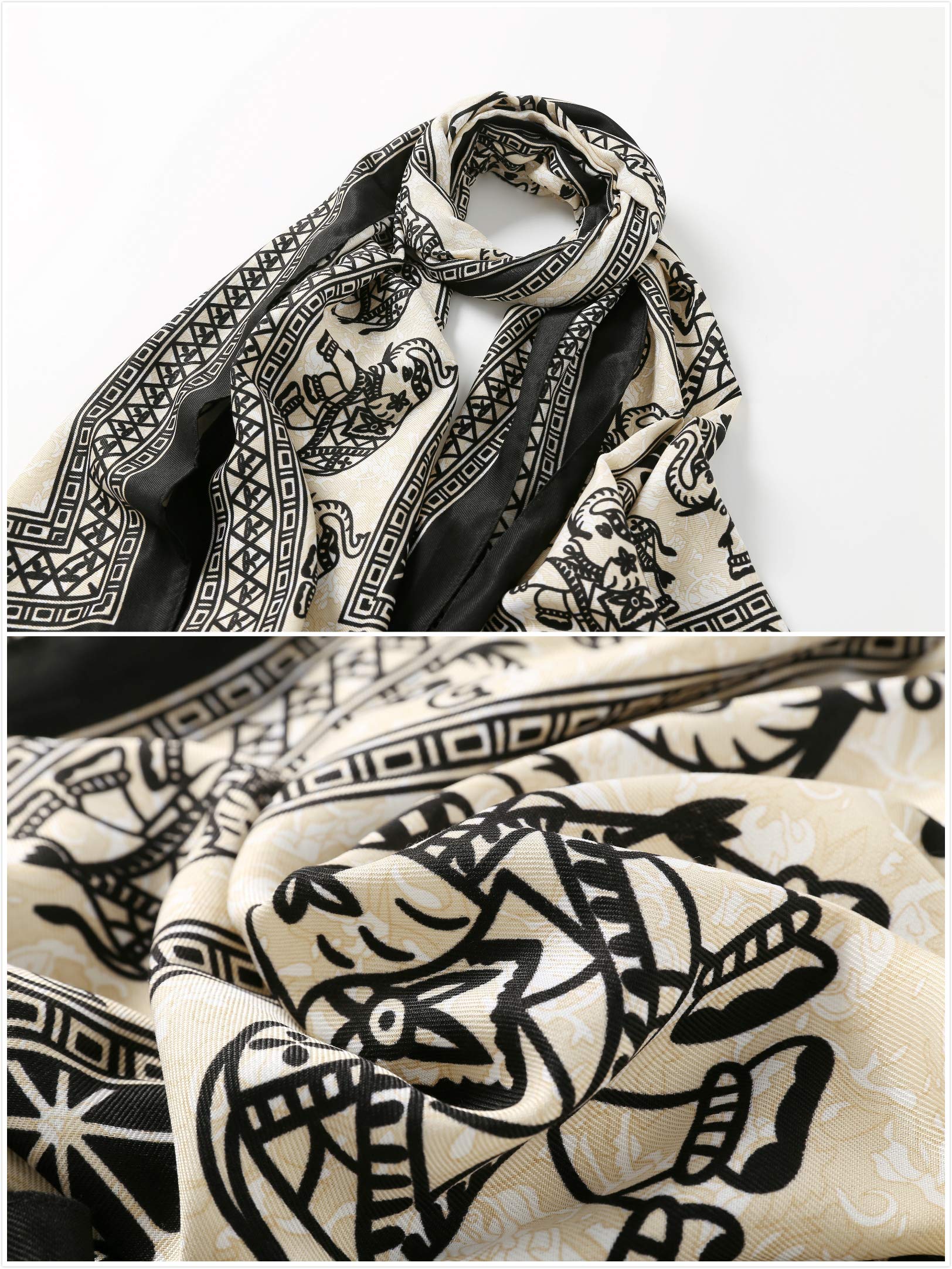 Jeelow Lightweight Scarves Fashion Light Shawl Beach Wrap Head Scarf For Women