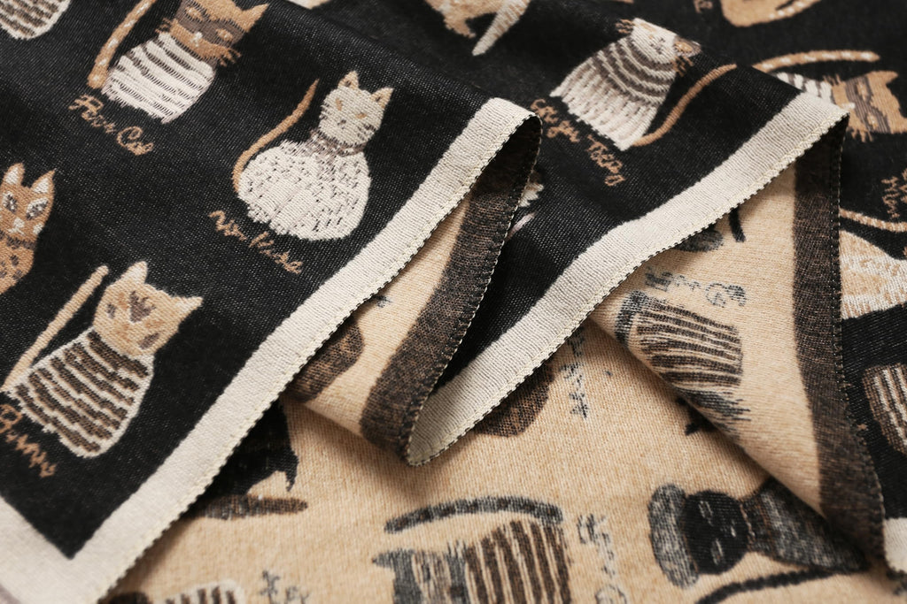 The Playful Doodle Cat Shawl