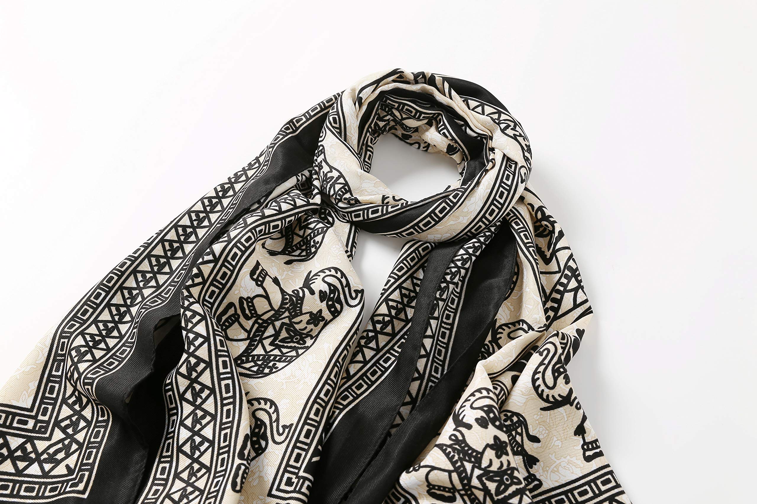 Jeelow Lightweight Scarves Fashion Light Shawl Beach Wrap Head Scarf For Women