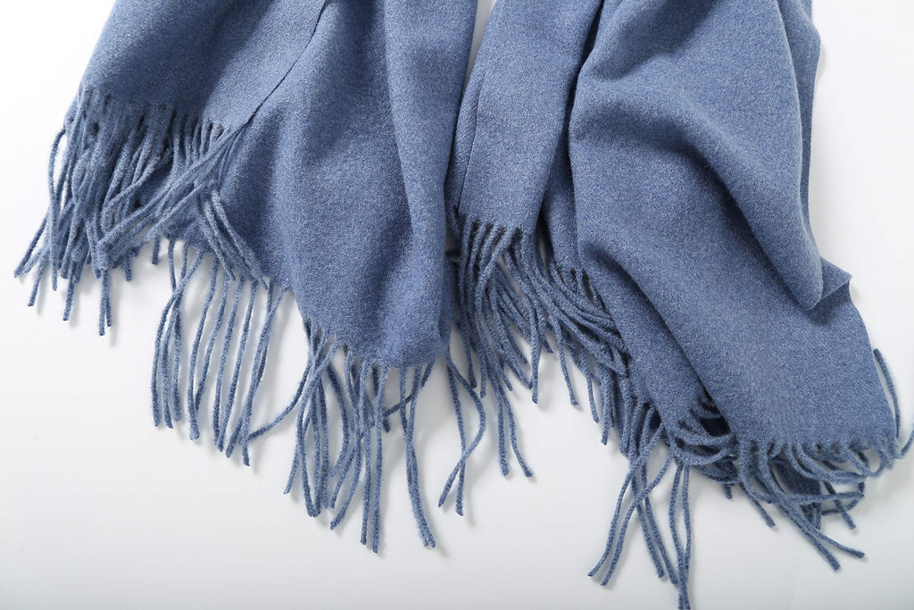 Jeelow winter blanket scarf in Soft Weave Blue Jean, 100% polyester, 27 x 78 in., photo 4