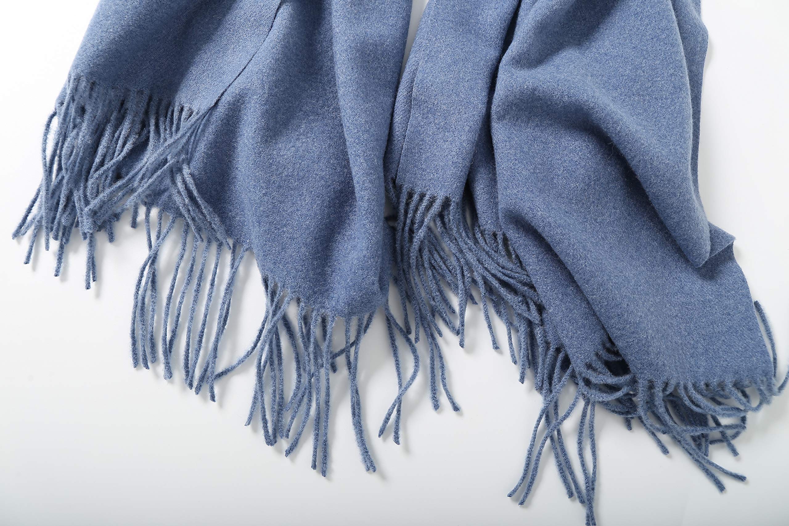 Jeelow winter blanket scarf in Soft Weave Blue Jean, 100% polyester, 27 x 78 in., photo 4