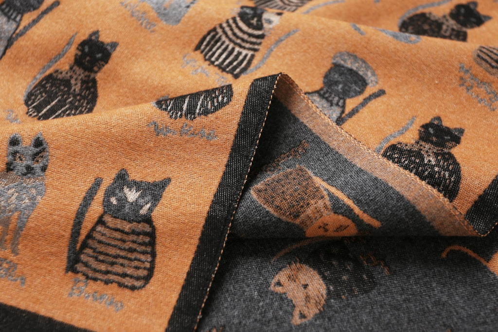 The Playful Doodle Cat Shawl