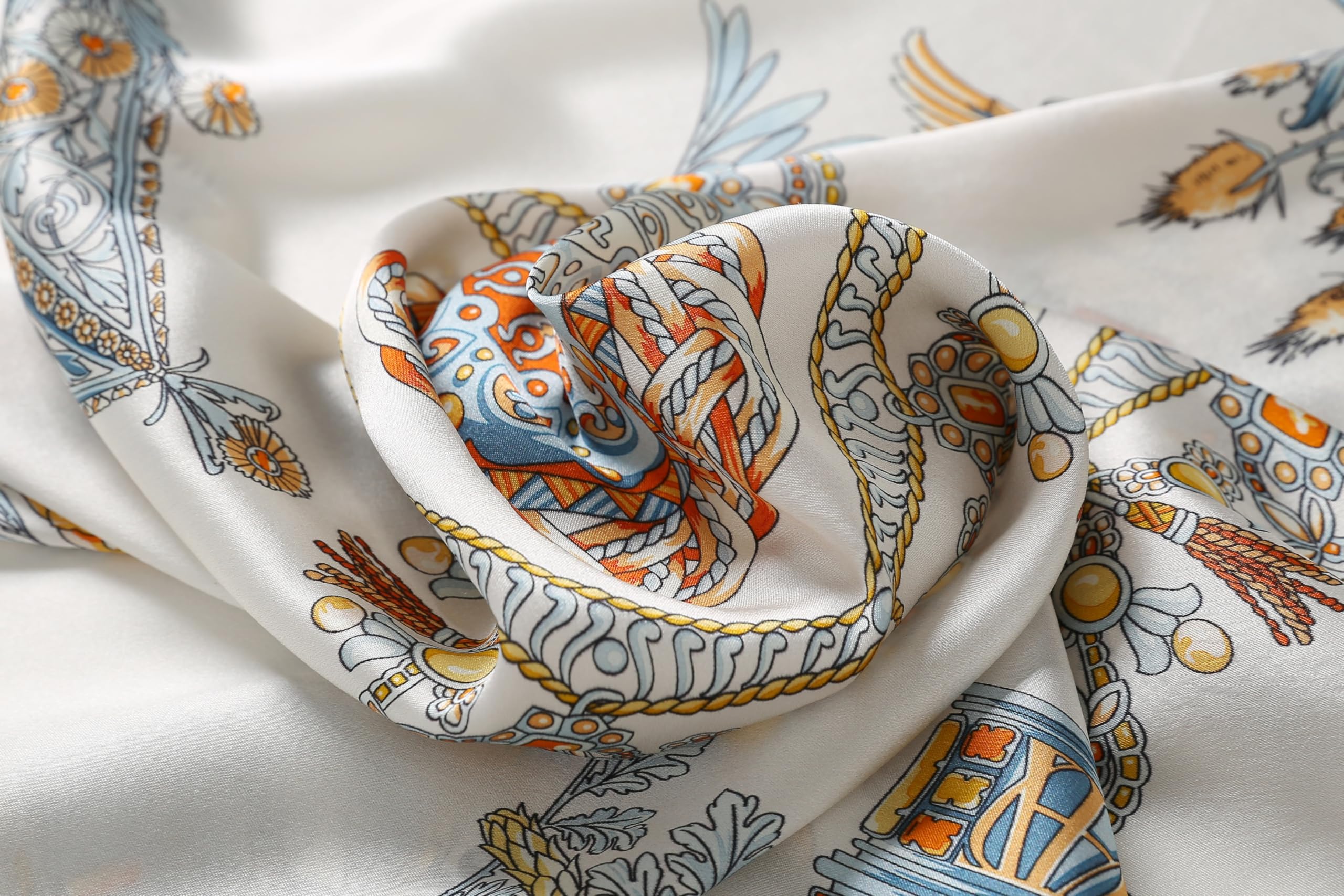 The Gilded Crowns Silk Scarf
