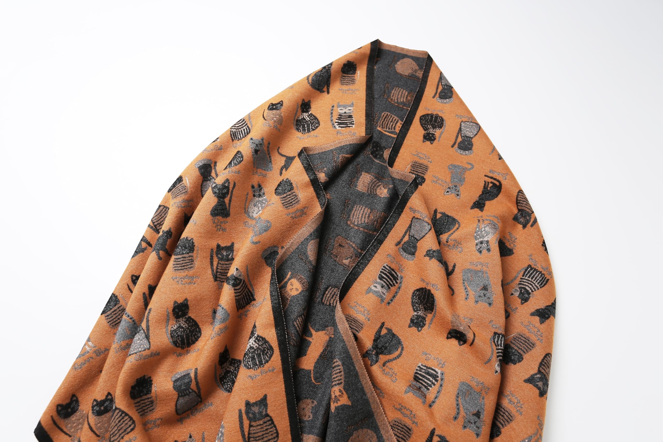 The Playful Doodle Cat Shawl