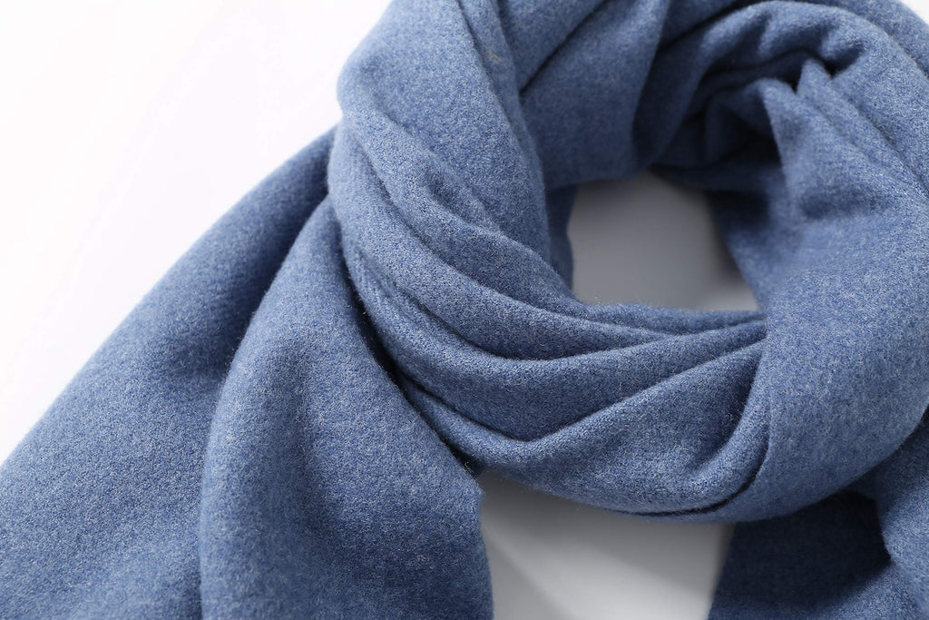 Jeelow winter blanket scarf in Soft Weave Blue Jean, 100% polyester, 27 x 78 in., photo 5