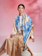 The 'Willow Pavilion' Silk Scarf