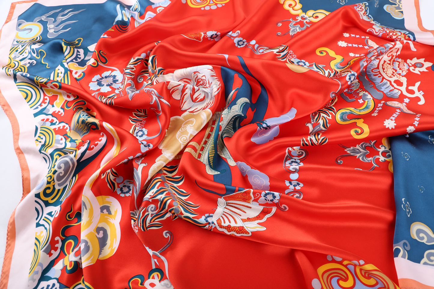 The 'Dragon Cloud' Silk Shawl