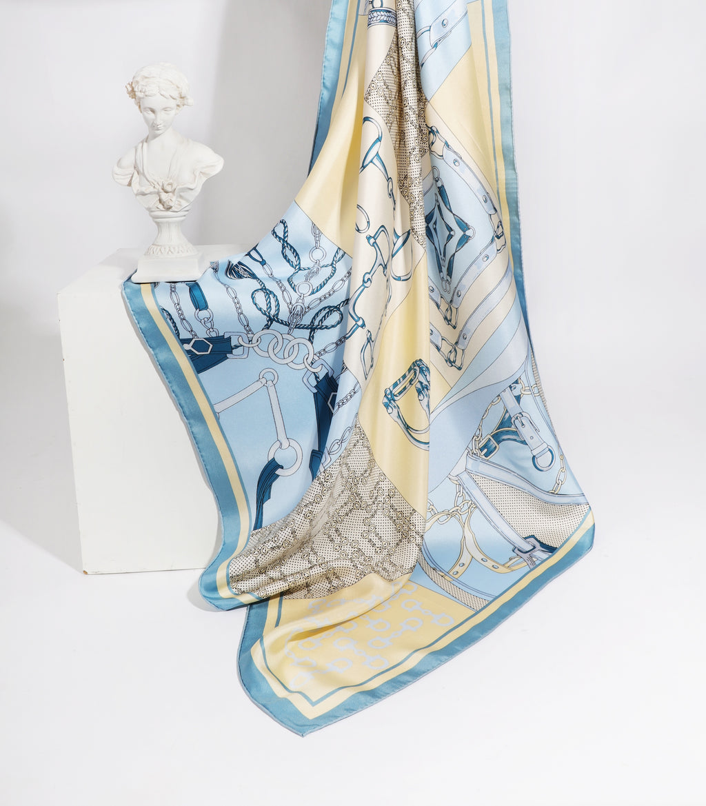 The Equestrian Emblem Silk Scarf