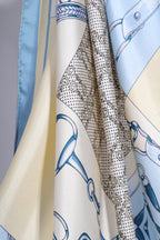 The Equestrian Emblem Silk Scarf