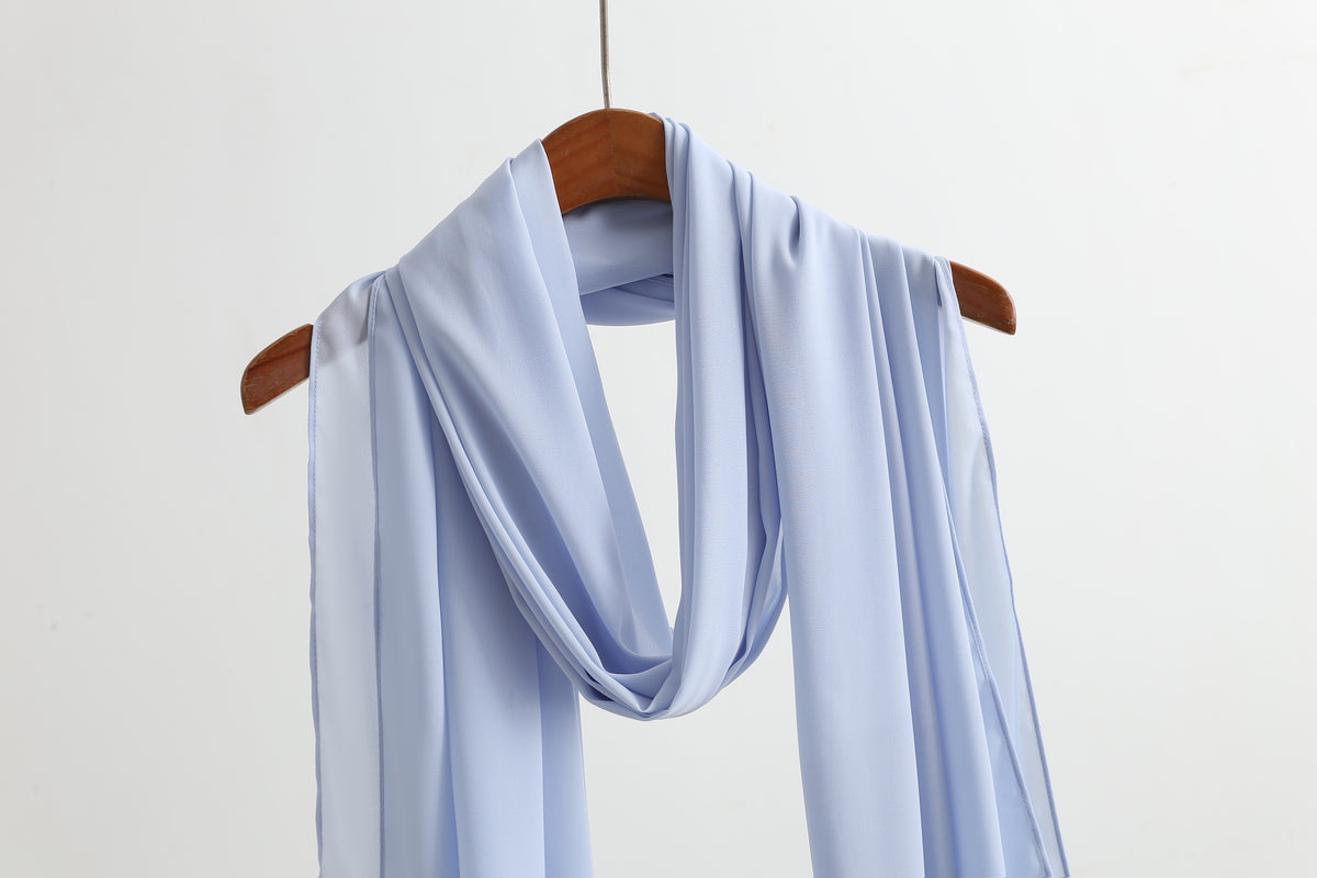 Solid Color Chiffon Scarf