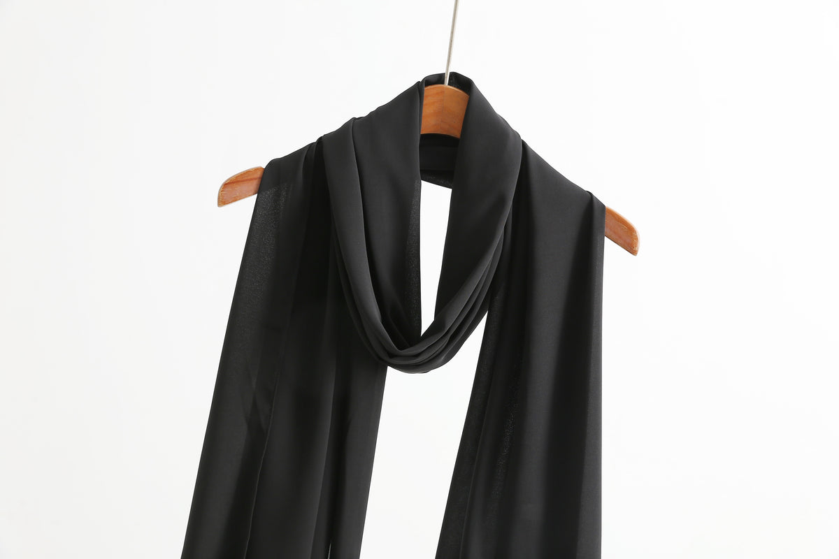 Solid Color Chiffon Scarf
