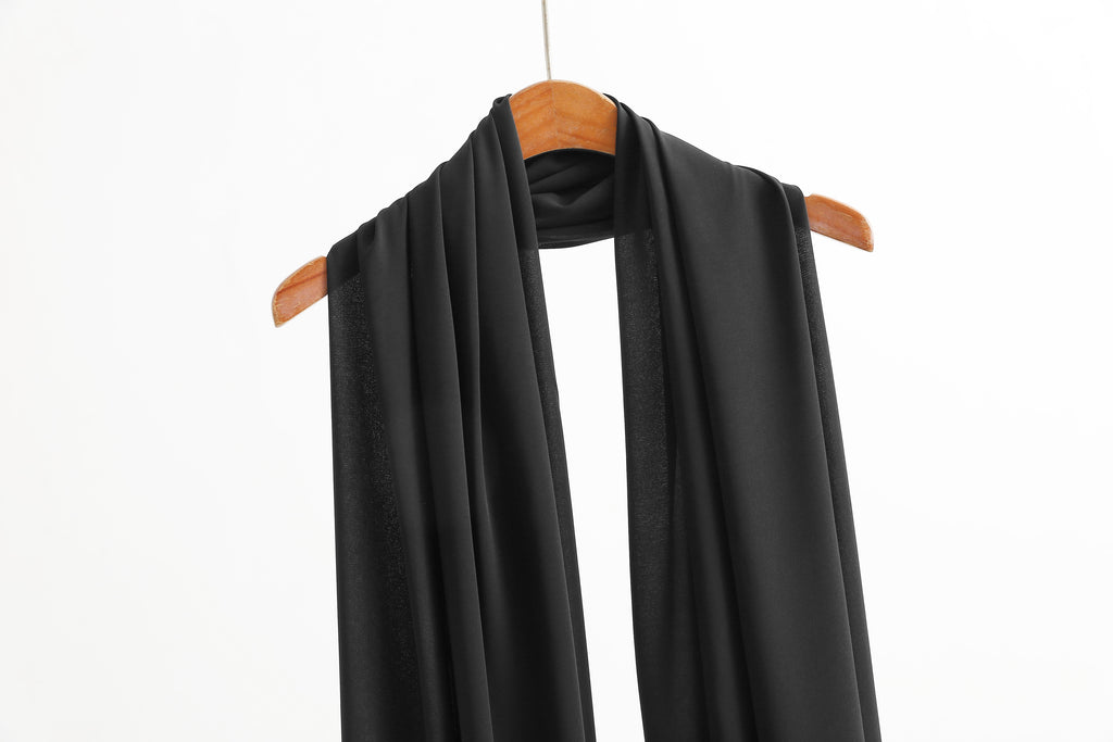 Solid Color Chiffon Scarf