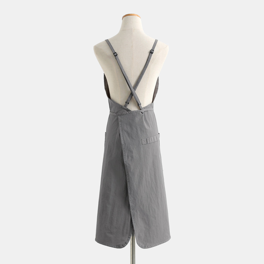 The 'Studio' Waterproof Nylon Apron | Japanese-Inspired Cross-Back Design for Kitchen, Garden & Creative Work