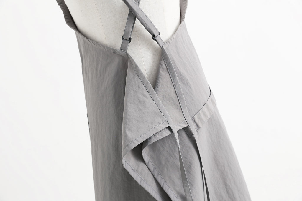 The 'Studio' Waterproof Nylon Apron | Japanese-Inspired Cross-Back Design for Kitchen, Garden & Creative Work