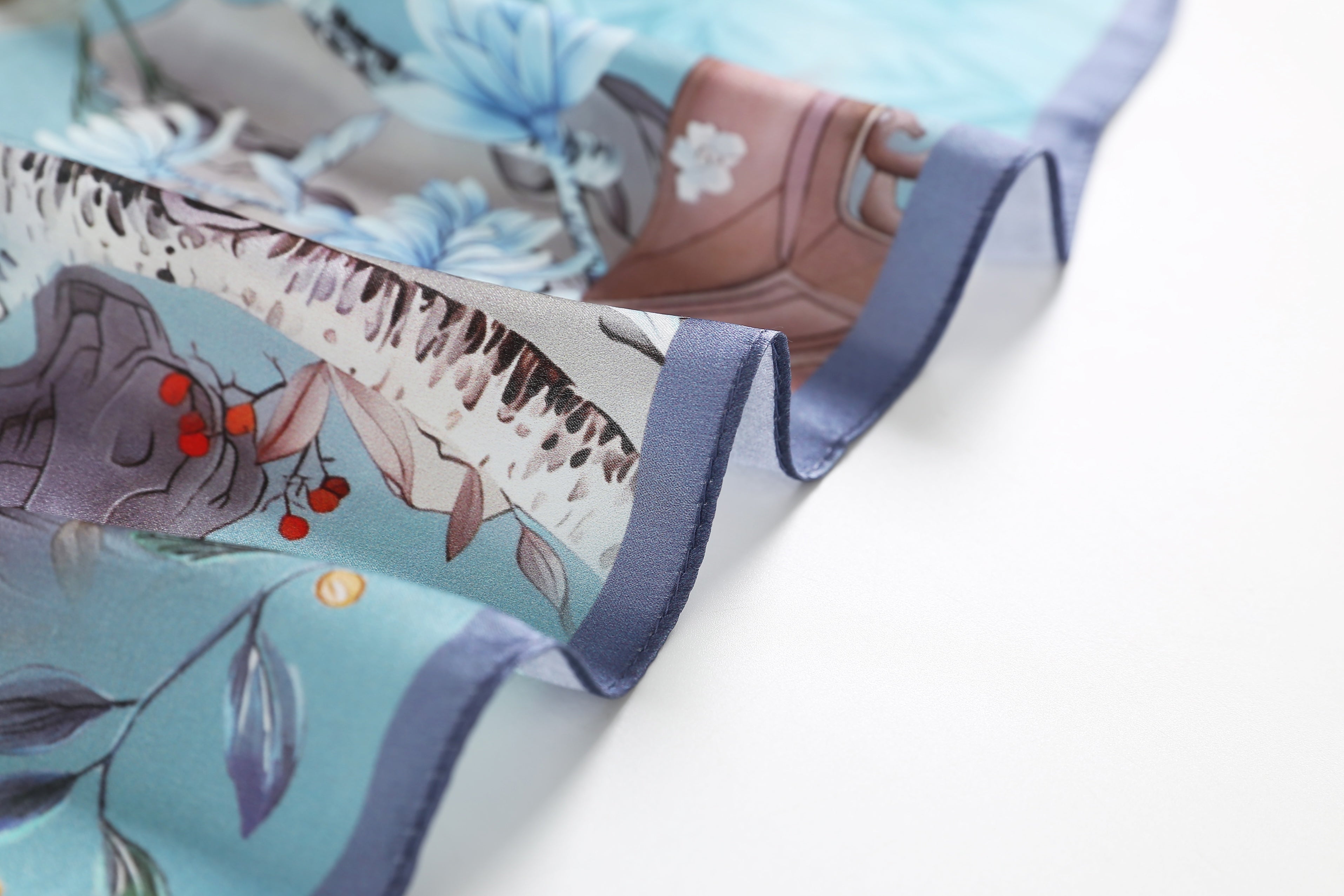 The 'Chinoiserie Garden' Silk Neckerchief