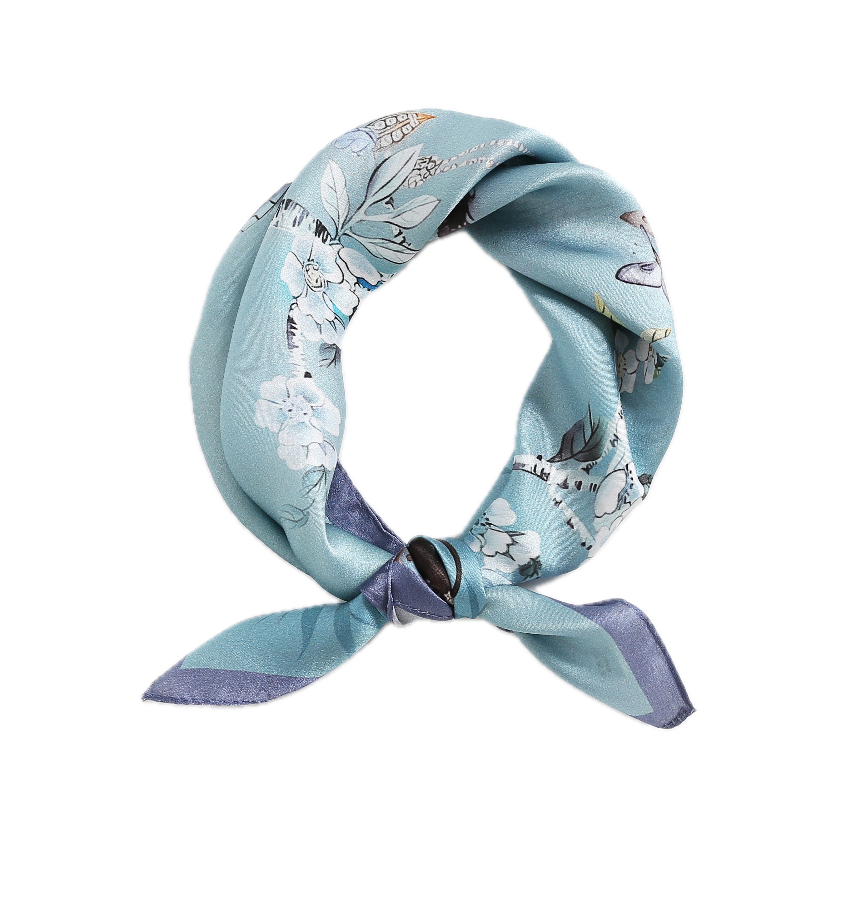 The 'Chinoiserie Garden' Silk Neckerchief