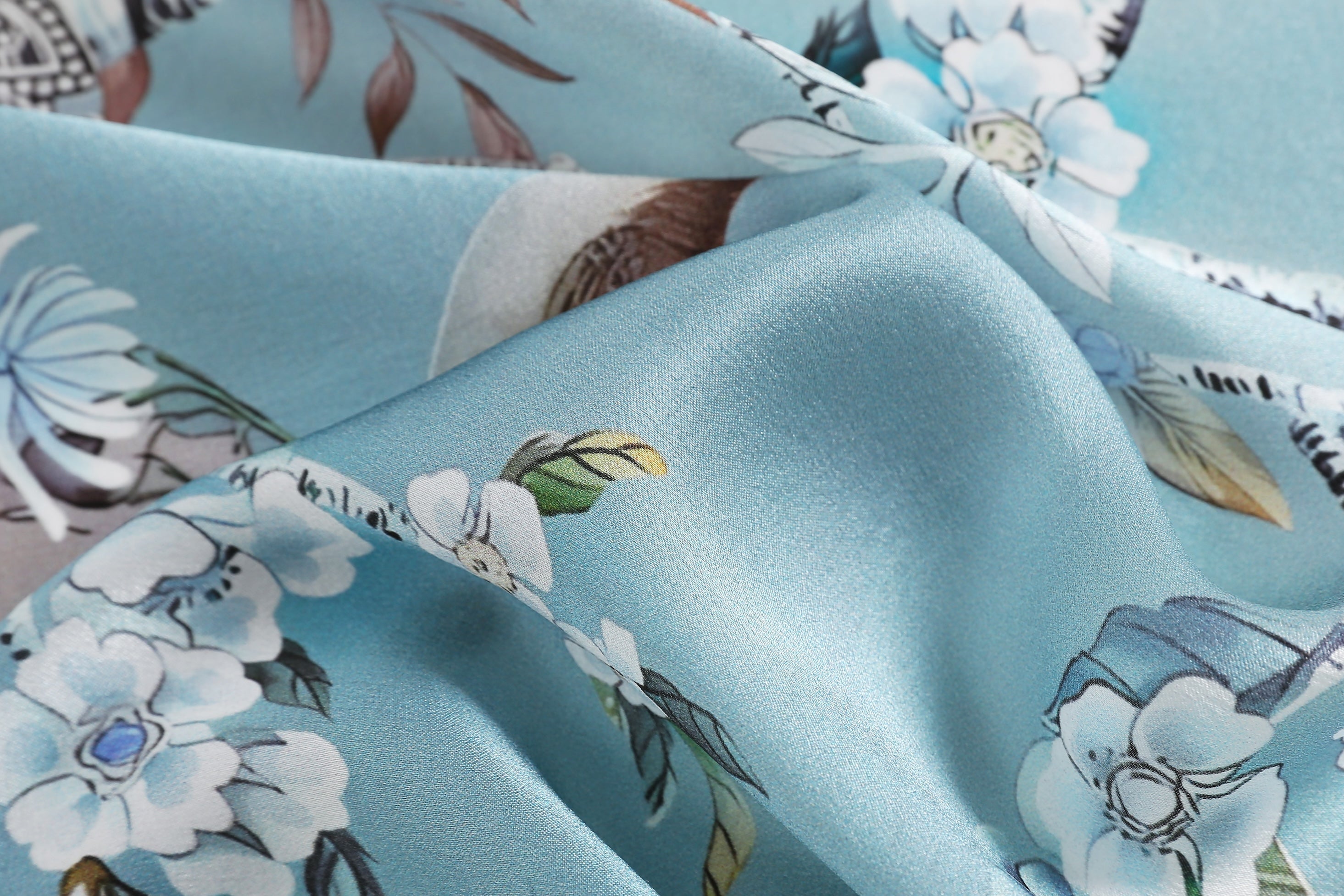 The 'Chinoiserie Garden' Silk Neckerchief