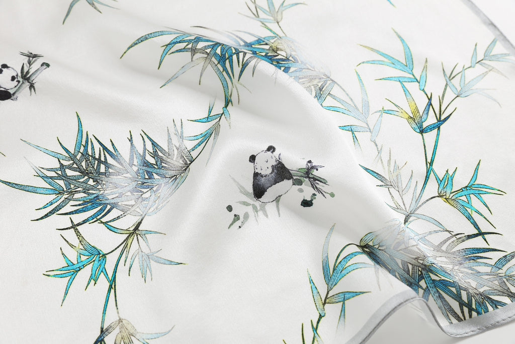 The 'Chinoiserie Garden' Silk Neckerchief