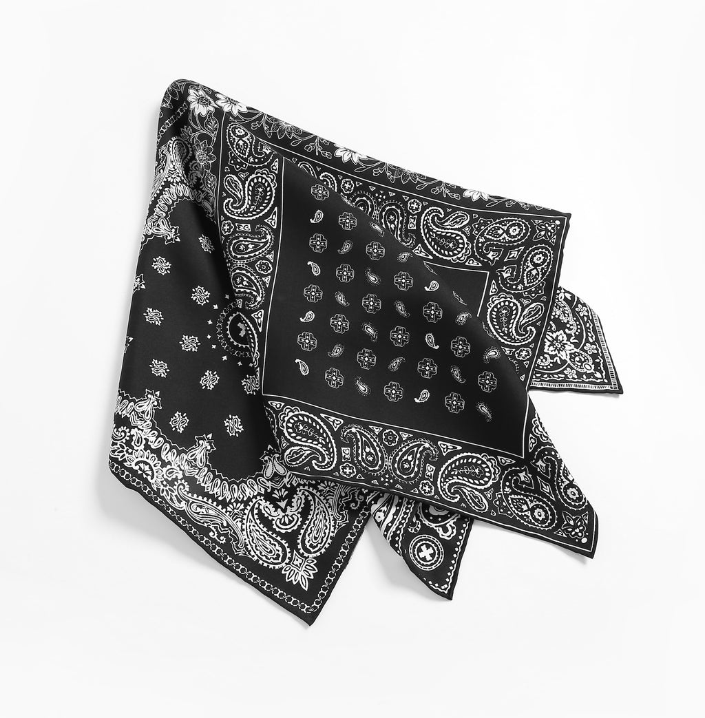 The 'Heritage Patchwork' Silk Scarf - 25x25 Inches