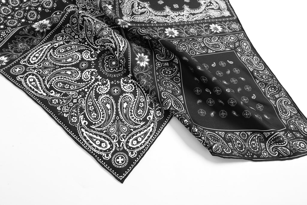 The 'Heritage Patchwork' Silk Scarf - 25x25 Inches