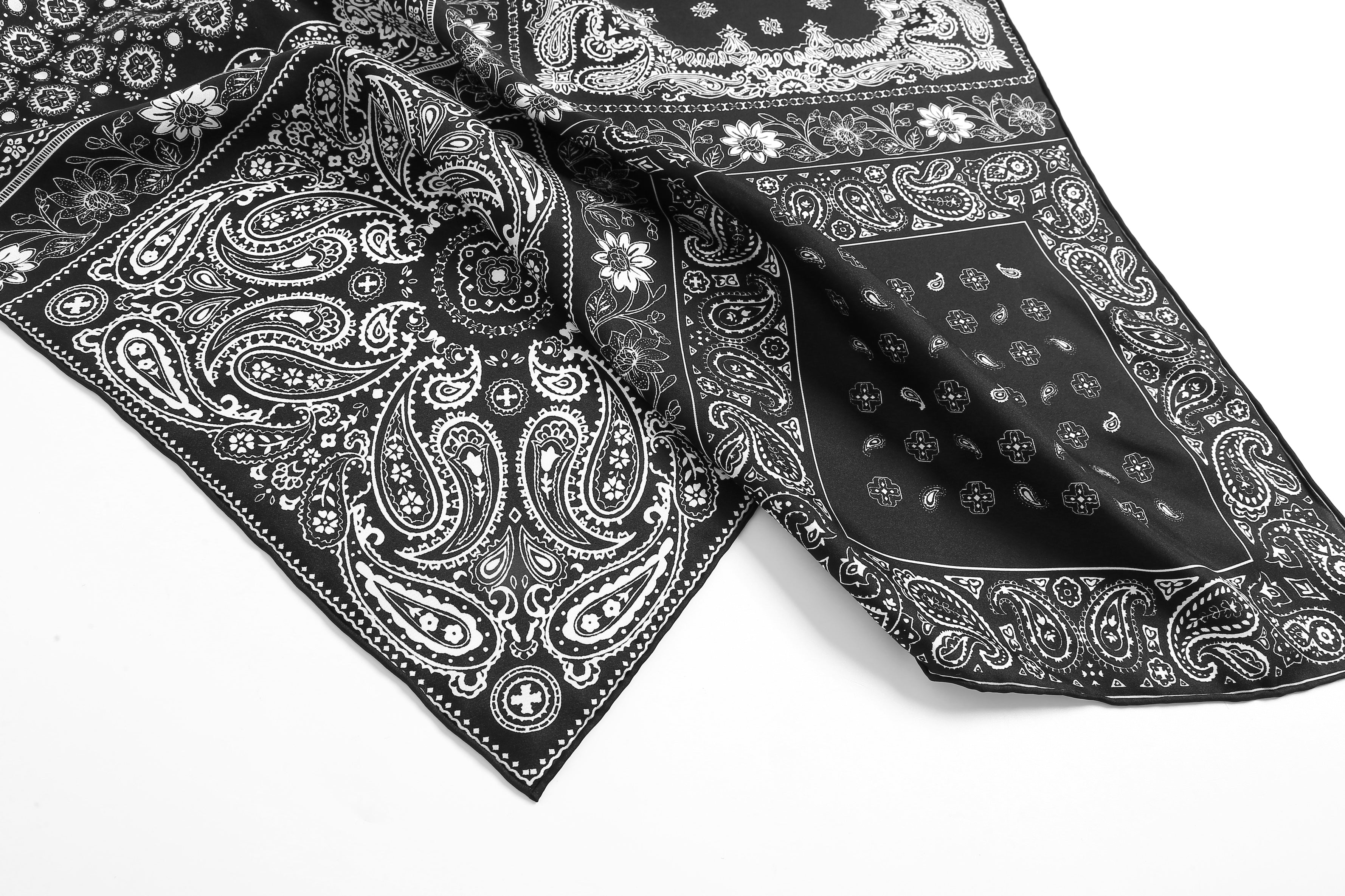 The 'Heritage Patchwork' Silk Scarf - 25x25 Inches