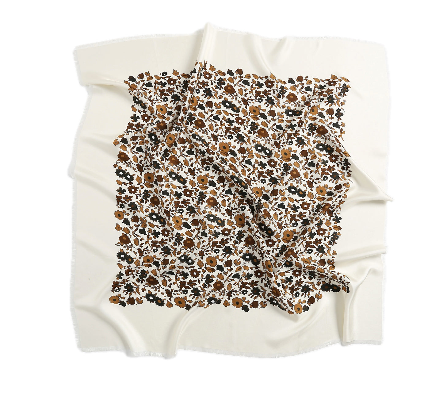 The 'Autumn Meadow' Silk Scarf