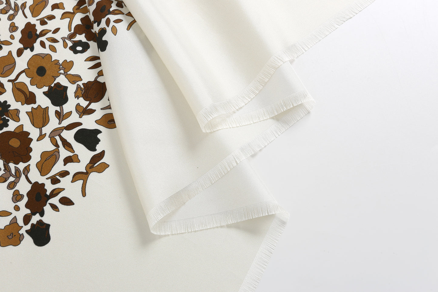The 'Autumn Meadow' Silk Scarf