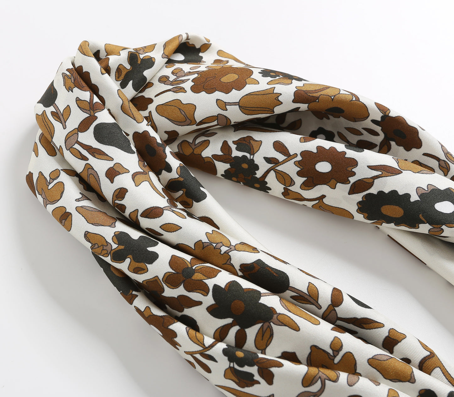 The 'Autumn Meadow' Silk Scarf